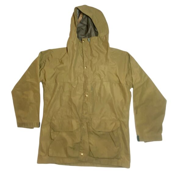 Holubar Other - Vintage Holubar Gore tex hooded rain jacket cargo pockets work stains Large